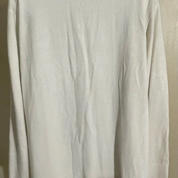 Victorias Secret Ivory Long Cardigan Sweater Gold Label Pearl Vintage Sz Medium - Picture 4 of 7